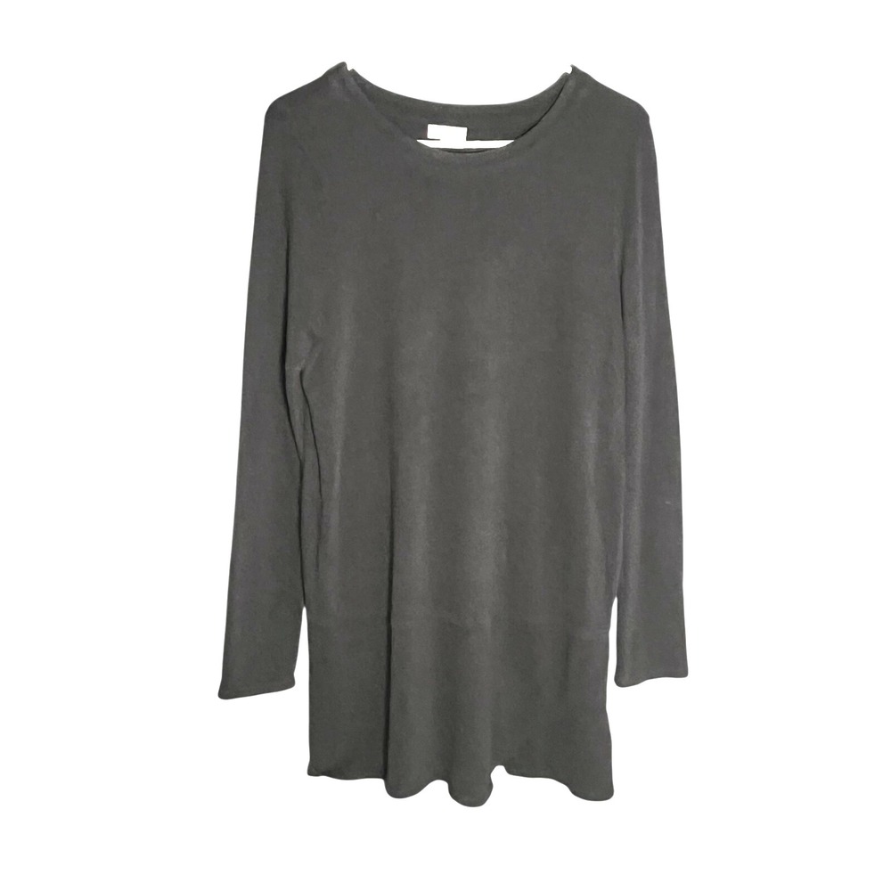 J. Jill Pure Jill Women's Sweater Mini Dress Long Sleeve Gray M Tall